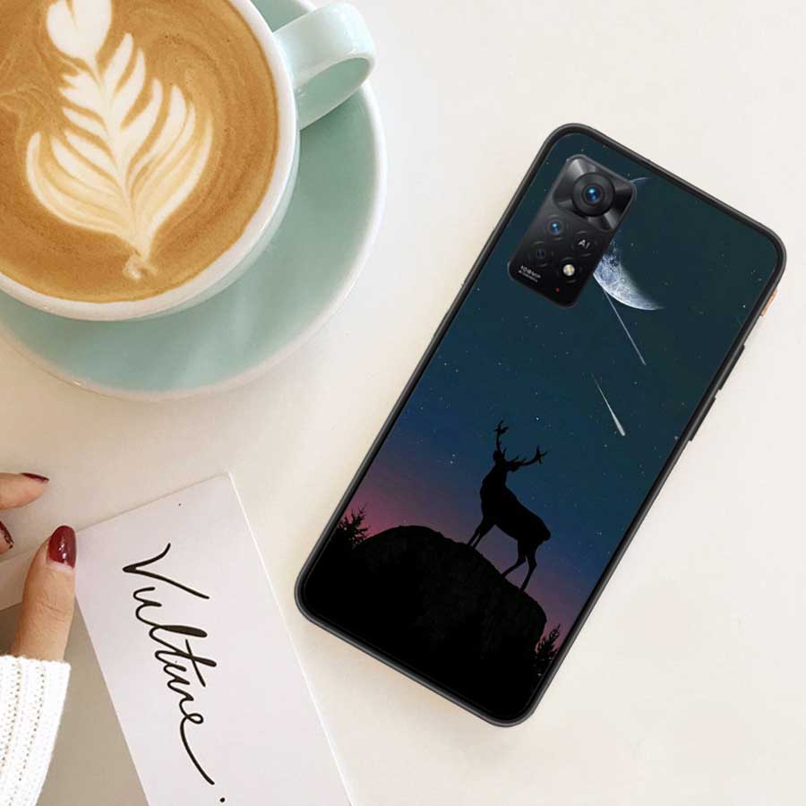Shooting Elk In The Sunset Forest Phone Case For Redmi Note 13 Pro 5G Plus 12 12C 10 10A 10C 9 9A 9C 9T 8 8A K60 K70 Pro Xiaomi