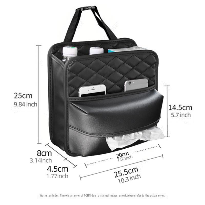 Car Seat Back Multi-Purpose Storage & Tissue Bag