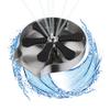 High Pressure Glass Rinser 6 Blades 9 Holes EU Plug Press Automatic Clean Stainless Steel Cup Washer Cleaner Home Bar Coffee Shop Accessories