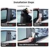 6Pcs Car Pillar Posts Door Window Trim Cover For Skoda Octavia Mk3 (5E) 2014 2015 2016 2017 2018  BC Column Sticker