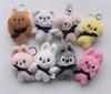 10cm Animal Wandering Plush Toy Keychain Soft Pillow Kawaii Room Bag Clothes Decoration Collection Model Friend Kid Gift