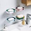 Soap Box Soap Box Perforation-free Shelf Suction Cup Wall Mounted Household Bathroom Toilet Double Drain