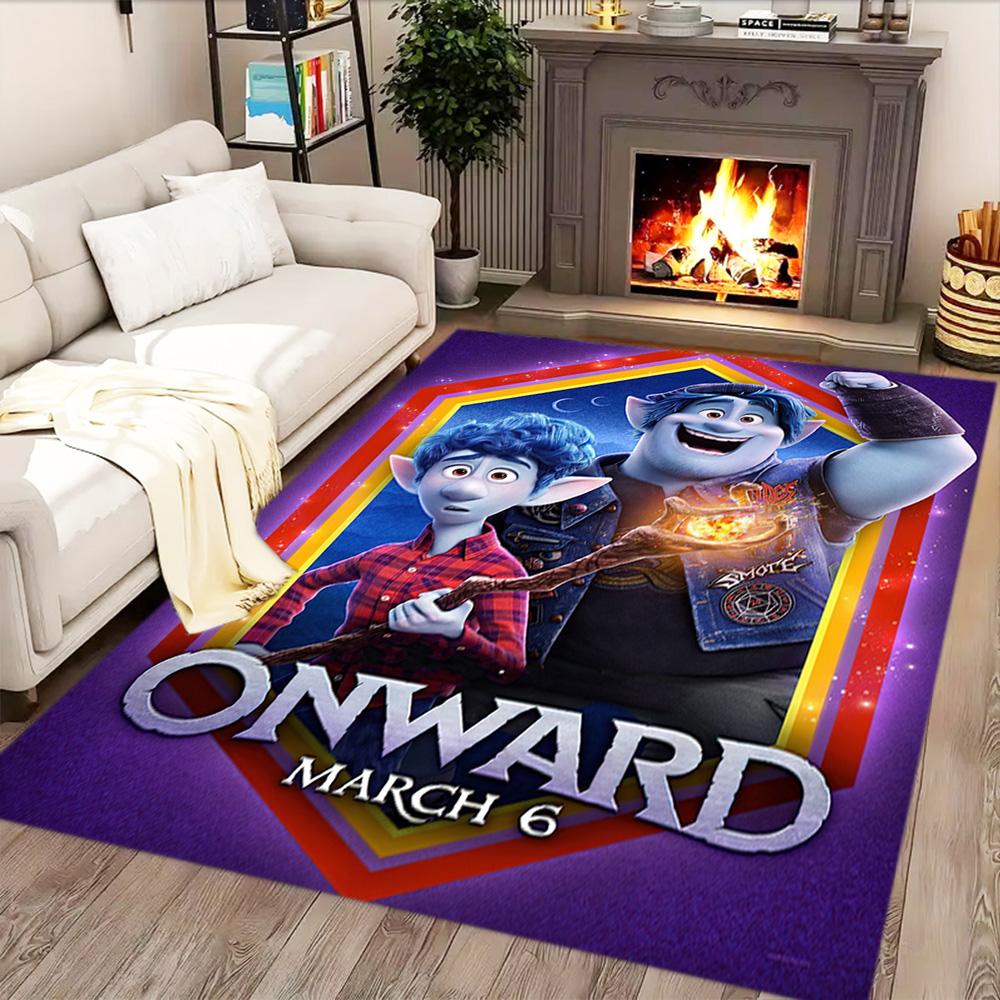 Tapis Aventure des Émotions Inside Out pour Salon, Chambre à Coucher, Bureau, Décoration de Couloir, Parfait pour la Décoration de la Maison ou les Cadeaux de Fête