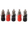 5/10Pcs 4mm Banana Socket Professional Binding Post Nut Banana Plug Jack Connector Nickel Plated Terminal JS -919 Test Connector