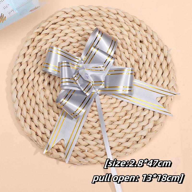 10/50/100Pcs Bow Ribbons Wedding Car Decoration Flower Pull Bow Ribbons Bows For Gifts Wedding Car Decoration Gift Packaging Bow