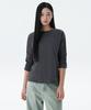 MUSINSA STANDARD WOMAN Women'S Relaxed Crew Neck Long Sleeve T-Shirt [Dark Gray]