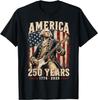 Vintage George Washington Playing Guitar 250 Years America T-Shirt