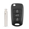S For Hyundai Elantra I30 Ix35 Accent Solaris For Kia K2 K5 Sorento Sportage Car Key Shell 3 Buttons Flip Key Case