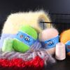 2 Stück/Packung Langer Plüsch Nerz Wolle Garn Anti-Pilling Hohe Qualität Handstrick Webergarn für Schal Handschuhe, 50g+20g Dropship