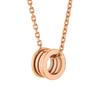 European And American Sterling Silver S925 Gold -Plated Spring Necklace Hollow Black And White Shell Pendant
