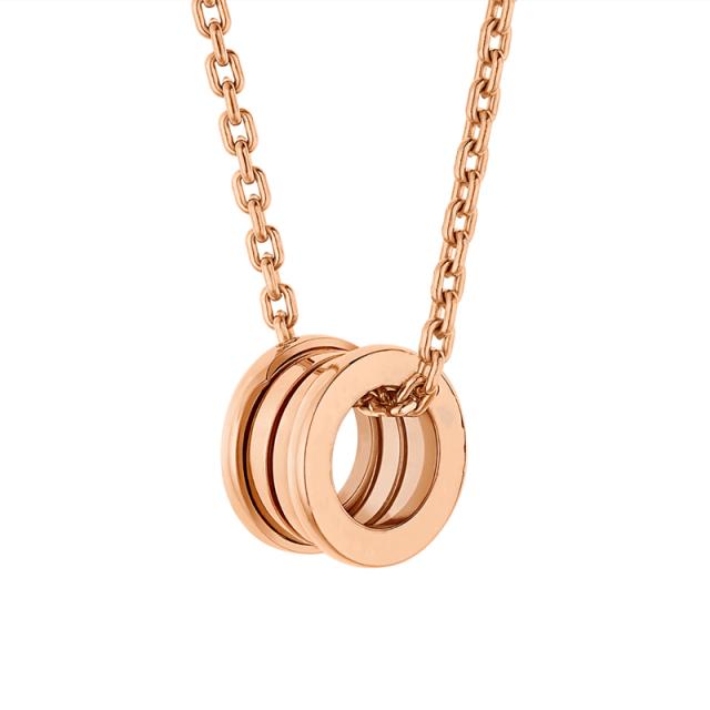 European And American Sterling Silver S925 Gold -Plated Spring Necklace Hollow Black And White Shell Pendant