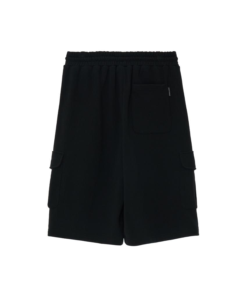 1993STUDIO Cargo Sweat Shorts_Black