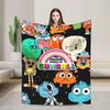 Die wunderbar verrückte Welt von Gumball Decke Flanell Tagesdecke für Couch Sessel Sofa Bett Muster Sofa Bettbezug