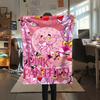 1 pièce La Panthère Rose Imprimée Couverture en Flanelle, Haute qualité Confortable pour Toutes les Saisons, Décoration Intérieure, Chaleur et Confort, Parfait pour les Cadeaux de Noël209