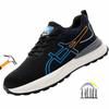 Light Safety Shoes Men Anti Puncture Work Sneakers Breathable Work Shoes Anti Smash Steel Toe Shoes Men Protective Work Shoes