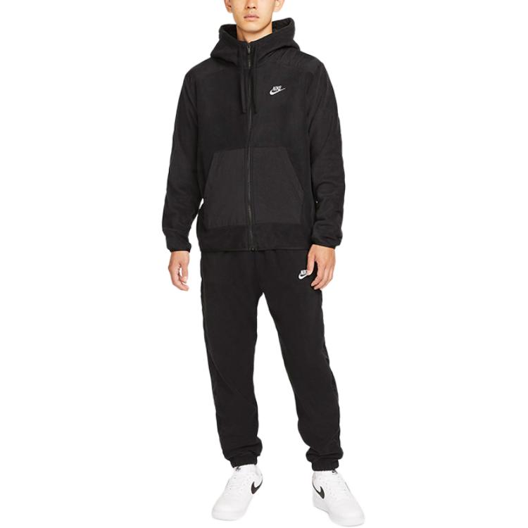 Nike Sportkleding Essentials Jas Heren Zwart Groen DD4883-010