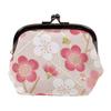 Komon Kobo Puffy Clasp Modern Plum Blossom Futako Wa Edo 0217 3.6-inch Pouch, (Pink), Chirimen, Kyoto, KOMONO, Komon,