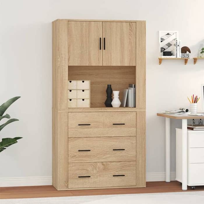 Exclusive House - High Sideboard Sonoma Oak Engineered Wood
