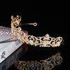 Damen tägliche große Tiara Selbsthochzeit Braut Haar Krone