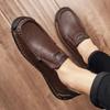 Handmade Genuine Leather Men's Casual Shoes Comfortable And Breathable Moccasins Men Business Flats Shoes Driving Shoes