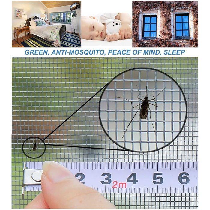 Mosquitera de ventana - Ajustable - 80x120cm - Anti-insectos - Transparente