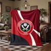 Sheffield United Football Print Flannel Blanket Soft Warm Sofa Bed Throw Blanket For Home Office Bedroom
