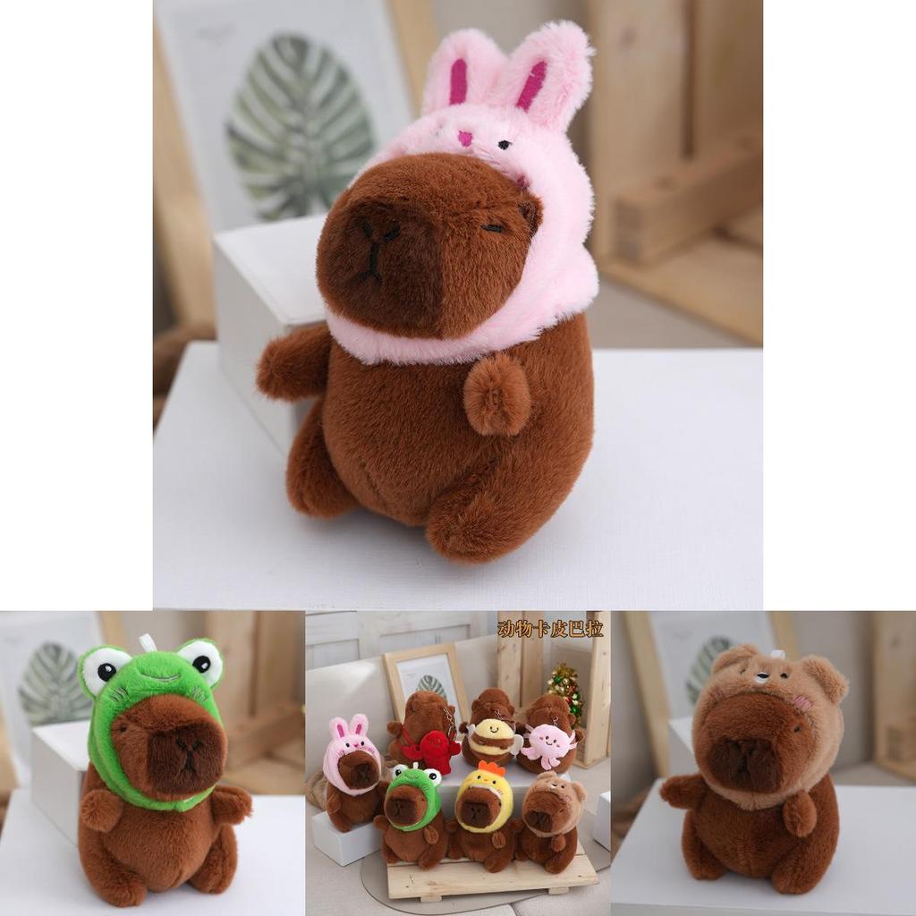 Soft And Cuddly Capybara Plush Toy Keychain Perfect For Bags With Cute Designs And Adorable Features