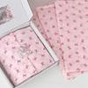 10Pcs Pink Bowknot Sydney Paper Hand-Kneaded Paper Cotton Paper Bouquet Flower Wrapping Paper Small Gift Packaging Paper