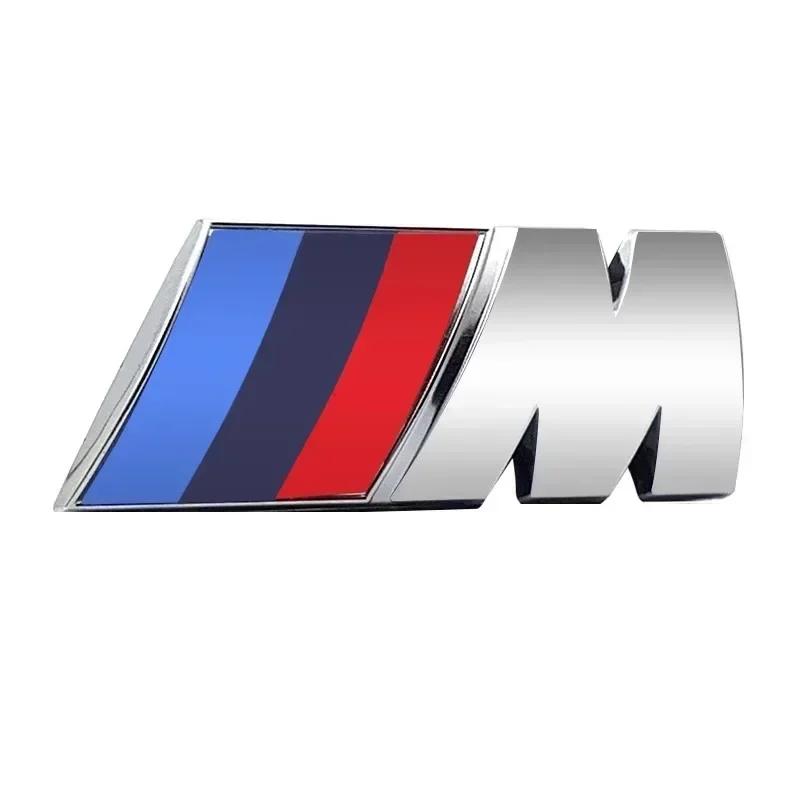 For BMW E81 For BMW M LOGO Fender Emblem Badge Rear Trunk Badge 1 3 5 7 Series X1 X3 X5 X6m M Sports Sticker Car Accessories Sticker Styling