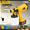 1000ML Akku-Farbspritzpistole, tragbare Farbspritzpistole, Airbrush für Automöbel, Stahlbeschichtung, für Makita 18V Akku
