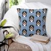 Bernese Mountain Dog Pattern-blue Square Pillowcase Cushion Cover Pillow Case Throw Pillow Cover for Home Sofa Living Room