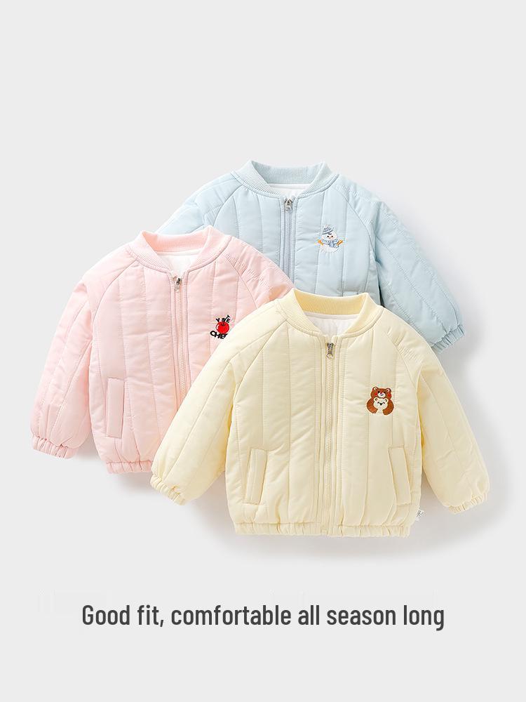 Gesteppte Baby Unisex Winterjacke - Warme Baumwoll-Oberbekleidung für Säuglinge