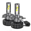 2 יחידות סופר בהיר מיני H4 H7 LED נורות פנס לרכב 20000Lm אוטומטי H1 H11 אור LED H8 HB3 HB4 9005 9006 9012 6500K 4300K 8000K מנורה אוטומטית 12V 24V