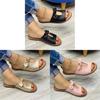 Womens Summer Flat Sandals With Bow Hollow Out For Casual Daily Wear