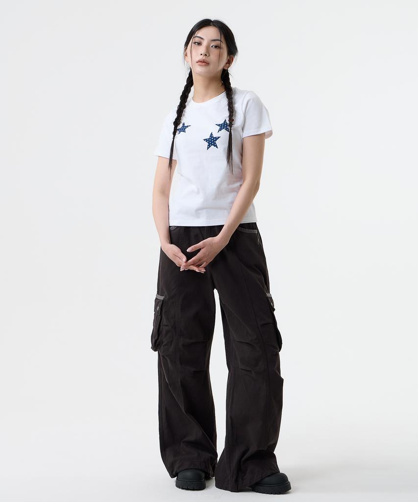 Nasttingijeubeleoldaenmi Dot Star Tee_White