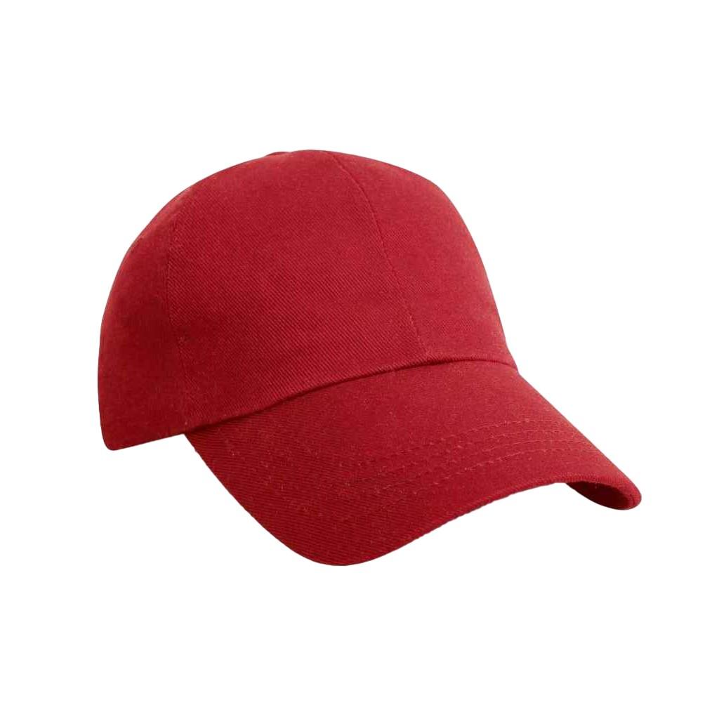 Result Headwear Pro Style Plain Heavy Brushed Cotton Baseball Cap