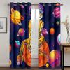 Space Astronauts Planet Cartoon High Shading Drapes Graffiti Colorful Kids 3D Room Darkening Window Drape for The Living Room New Styling