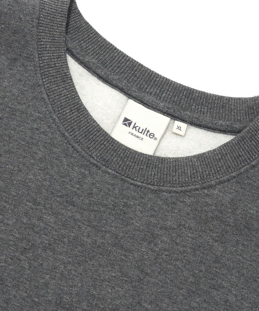 Sweat à col rond KULTE K Logo Cœur_C.M.Gris