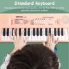 Yousheng Kids Electronic Piano Keyboard Toy with Microphone 37 Keys Multi-function Musical Instrument Toy Toddlers Boys Girls USB Battery Mini Toy