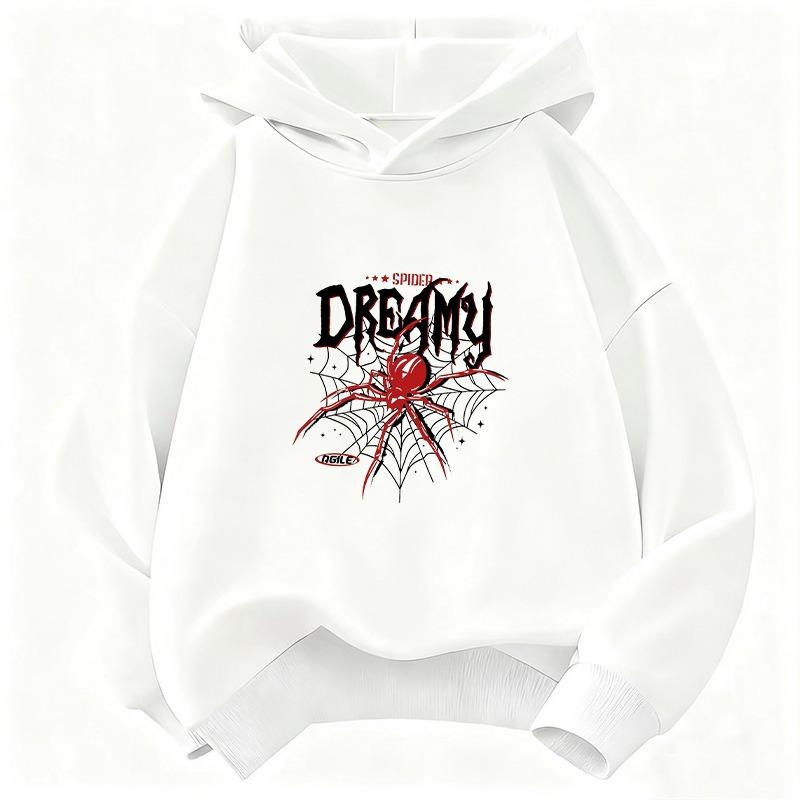 Spider Streetwear Hoodie Kids Children's Sweatshirt Cute Harajuku Hoody for Boys Girls Autumn Winter Casual Hoodies