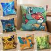 Pokemon Sinnoh Region Anime Plush Pillow Cover Soft Short Plush Cushion Cover For Sofa Bedroom Home Decor Gift