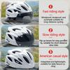 PJT Ultraleichter Fahrradhelm Leichte PC-Schale & EPS-Schaum-Konstruktion Fahrradhelm MTB 18 Belüftungsöffnungen Fahrradhelm