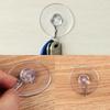 10Pcs/set Bathroom Home Hangers Clear Glass Sucker Suction Cup Transparent Wall Hook