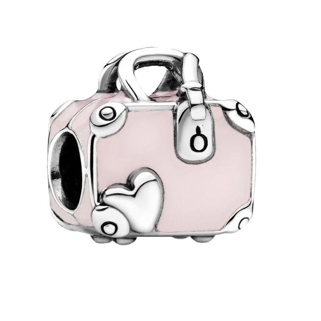 Romantische Kupfer Metall Lippenstift Schuhe Tasche Anhänger Perlen Komponenten Rucksack Perlen Komponenten Anhänger Perlen Komponente Kompatibel Mit Damen Armband Hoch