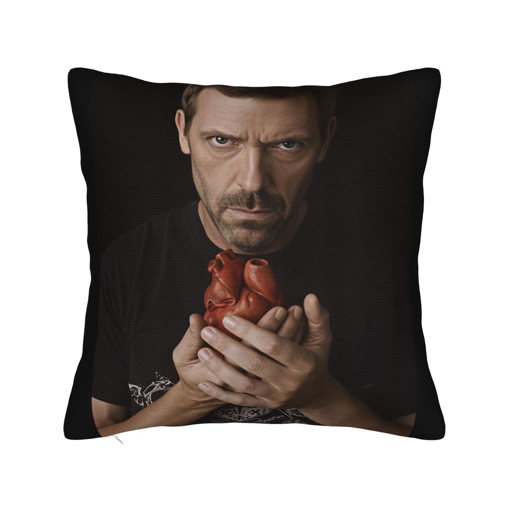 Dr House MD Pillow Cover Soft Cushion Cover Retro Trendy Pillow Case For Living Room Chair