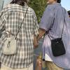 Crossbody Bag with Drawstring Casual Shoulder Bag Small Square Sling Bag Crossbody Mobile Phone Bag for Travel Shopping