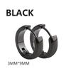 1Pair Punk Stainless Steel Round Circle Hoop Earrings For Men Women Not Fade Ear Rings Hip Hop Male Zircon
