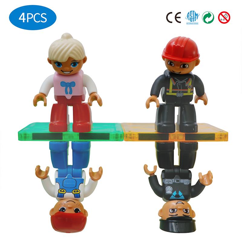 Building Blocks Children DIY Games Montessori Educational Toys Construction Collections Magnet Tiles for Kids Gift