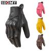 Full Leather Locomotive Gloves Men's and Women's Motorcycle Riding Equipment Touch Screen Wear-resistant Gloves