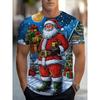 Mode Neue Weihnachtsmann Grafik T-Shirts Lässig Feiertagsbedruckt Rundhals Kurzarm Weihnachten Element T-Shirts Oberteile